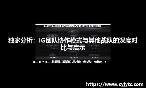 独家分析：IG团队协作模式与其他战队的深度对比与启示