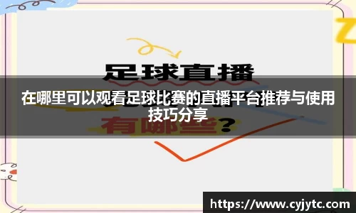 在哪里可以观看足球比赛的直播平台推荐与使用技巧分享
