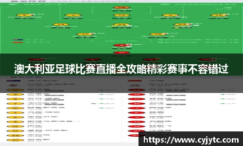 澳大利亚足球比赛直播全攻略精彩赛事不容错过